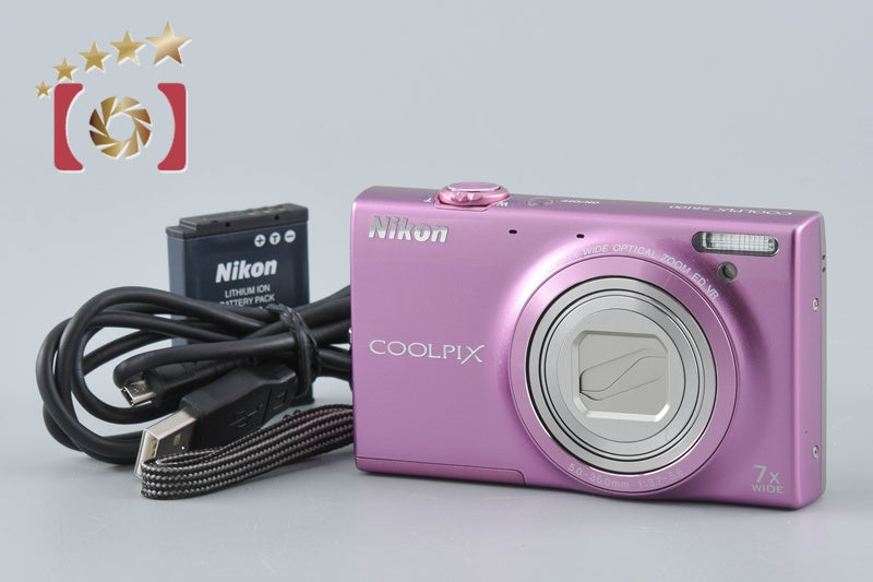 【美品・返品保証】　ニコン　Nikon COOLPIX S6100 グロスピンク 中古】Nikon ニコン COOLPIX S6100 グロスピンク コンパクトデジタル