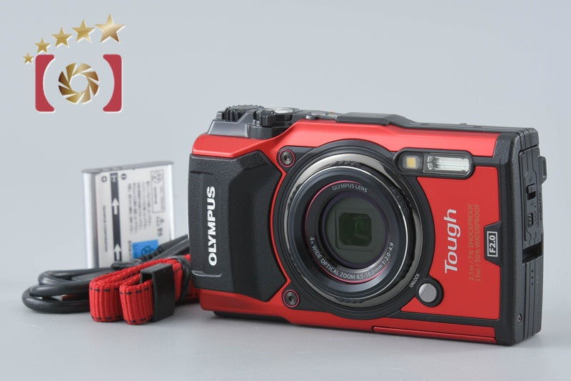 中古】OLYMPUS オリンパス TOUGH TG-5 レッド コンパクトデジタル