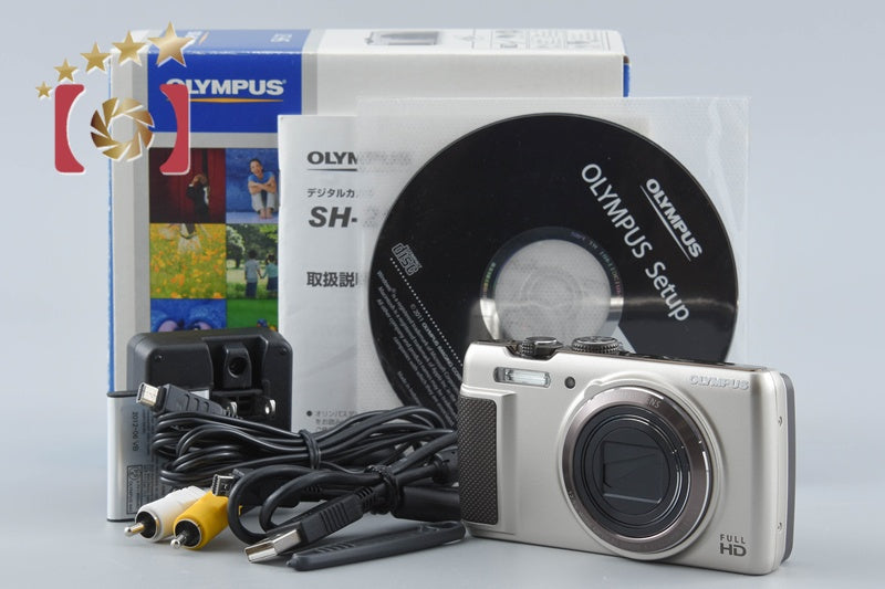 中古】OLYMPUS オリンパス STYLUS SH-21 ゴールド コンパクトデジタル