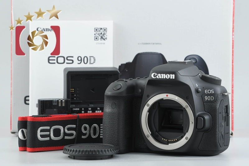 ショット数5,000回以下！元箱付き！■ほぼ新品■CANON EOS 90D 中古】Canon キヤノン EOS 90D デジタル一眼レフカメラ シャッター回数