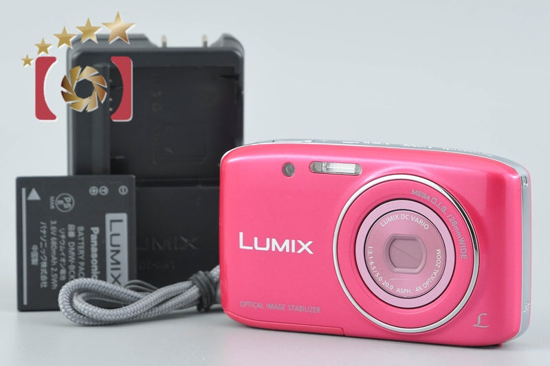 中古】Panasonic パナソニック LUMIX DMC-S2 ピンク コンパクト
