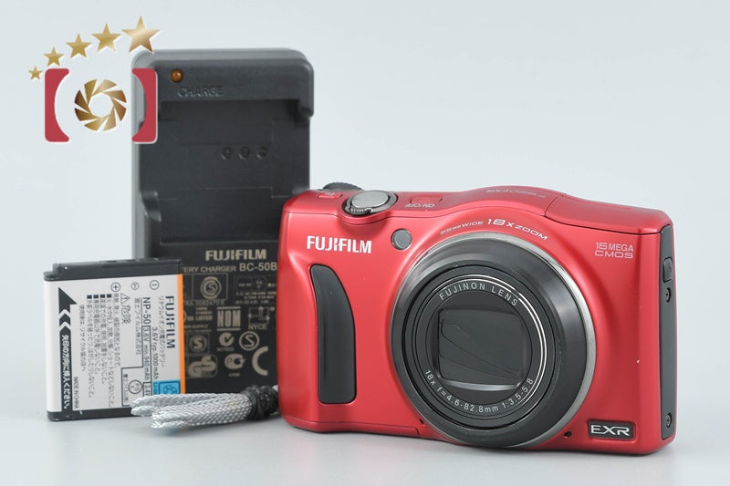 中古】FUJIFILM 富士フイルム FINEPIX F820EXR レッド コンパクト