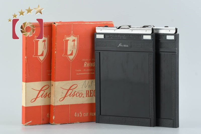 中古】Lisco リスコ REGAL II 4x5 カットフィルムホルダー 2枚セット
