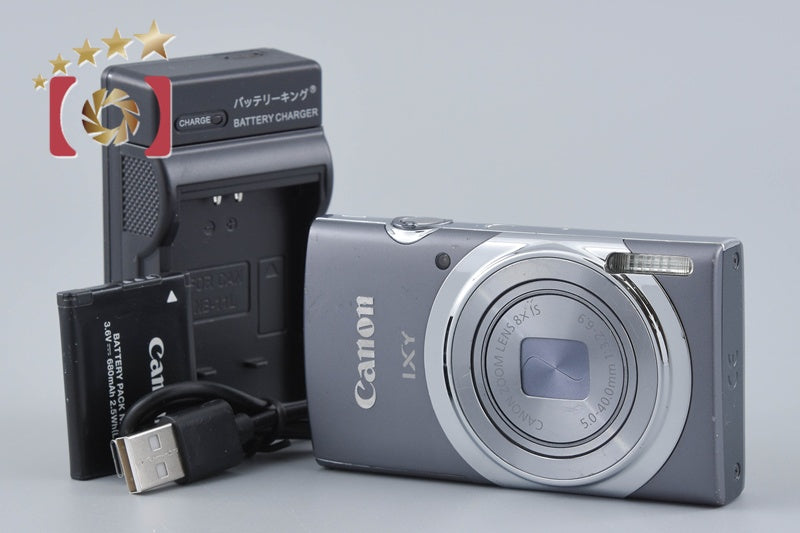 中古】Canon キヤノン IXY 130 グレー コンパクトデジタルカメラ