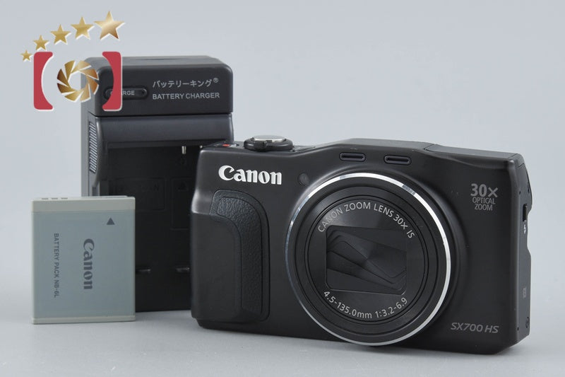 中古】Canon キヤノン PowerShot SX700 HS ブラック コンパクト