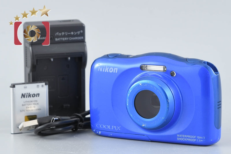 中古】Nikon ニコン COOLPIX S33 ブルー コンパクトデジタルカメラ
