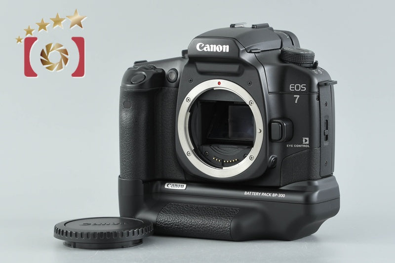 Canon EOS7s ボディ（フィルム一眼レフ）バッテリーパックBP-300付 中古】Canon キヤノン EOS 7 + BP-300 バッテリーパック – Five Star