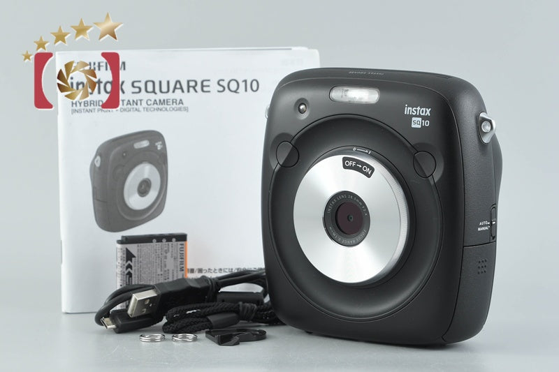 中古】FUJIFILM 富士フイルム instax SQUARE SQ10 ブラック