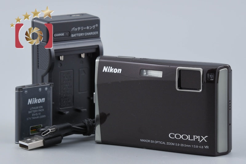 中古】Nikon ニコン COOLPIX S60 ワインレッド コンパクトデジタル