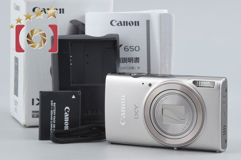 中古】Canon キヤノン IXY 650 シルバー コンパクトデジタルカメラ 元