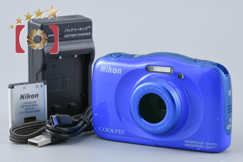 Nikon COOLPIX W100 青 本体と付属品 中古】Nikon ニコン COOLPIX W100 ブルー コンパクトデジタルカメラ