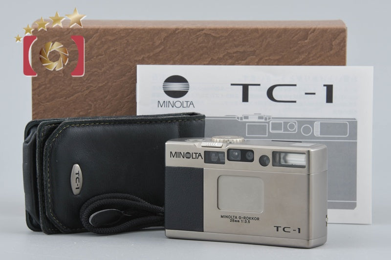 MINOLTA TC-1 コンパクトフィルムカメラ　箱あり 中古】MINOLTA ミノルタ TC-1 コンパクトフィルムカメラ 元箱付き