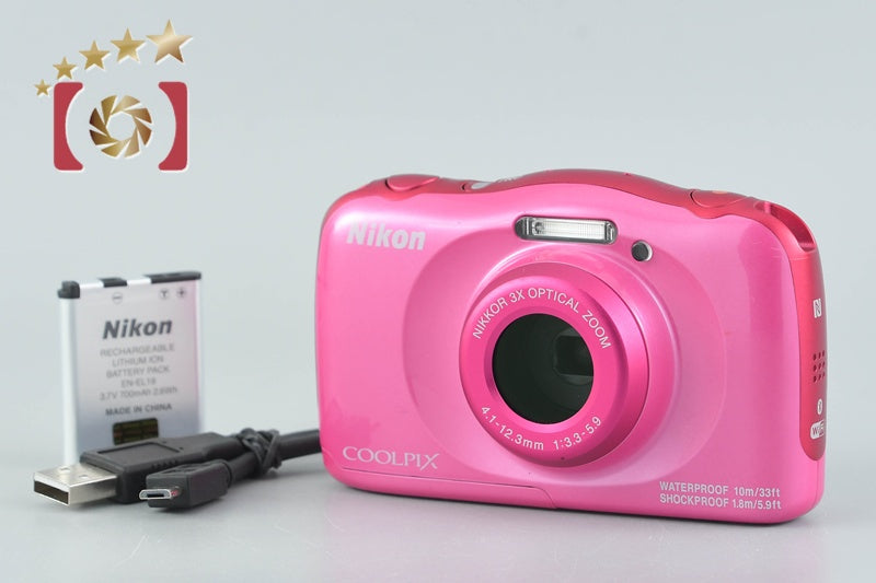 【動作品】Nikon COOLPIX W100 デジカメ　中古品 中古】Nikon ニコン COOLPIX W100 ピンク コンパクトデジタルカメラ