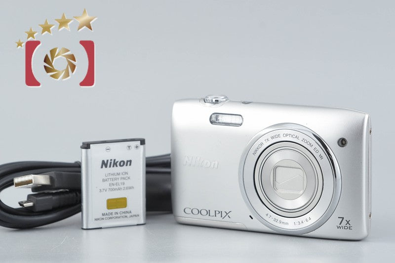 中古】Nikon ニコン COOLPIX S3500 クリスタルシルバー コンパクト