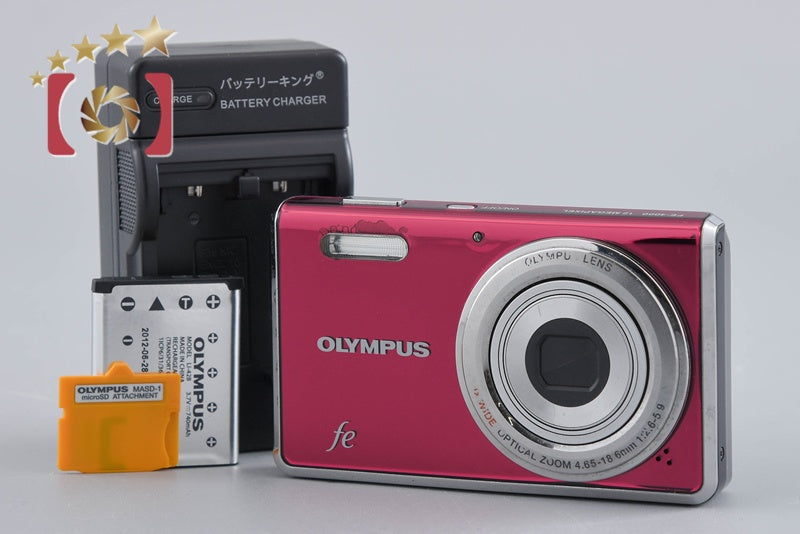 レトロ　デジカメ　オリンパス　OLYMPUS　FE-4000　1200万画素 中古】OLYMPUS オリンパス FE-4000 ピンク コンパクトデジタルカメラ