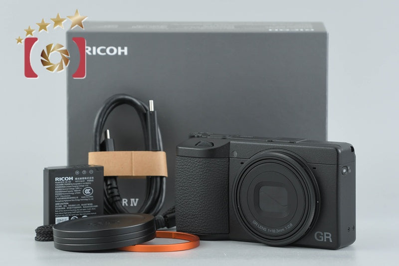 中古】RICOH リコー GR IV コンパクトデジタルカメラ シャッター回数