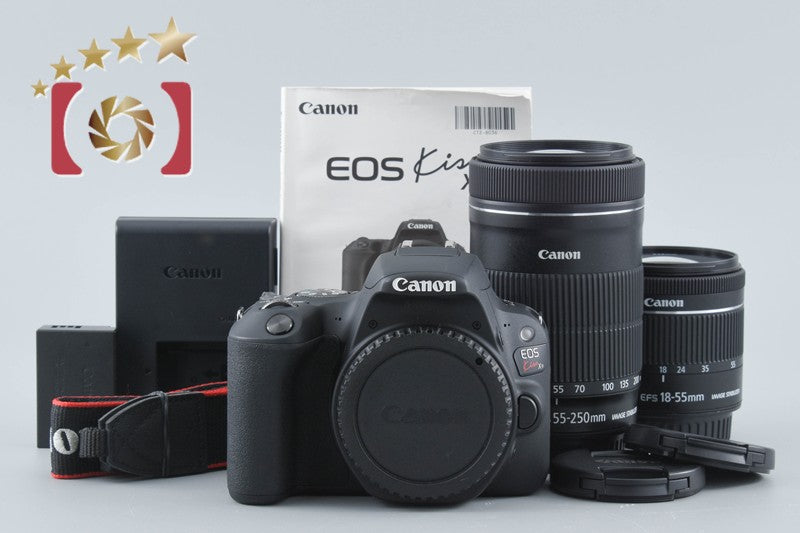 中古】Canon キヤノン EOS Kiss X9 ダブルズームキット ブラック