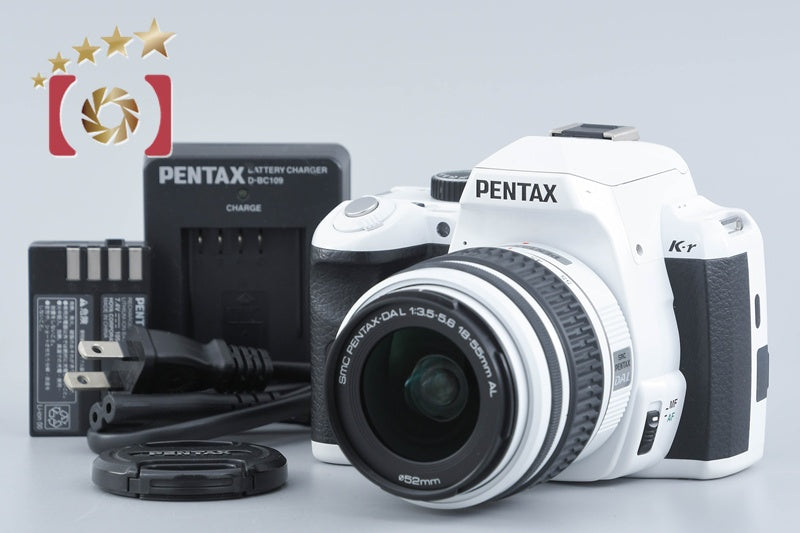 中古品　PENTAX キッドレンズのみ（二点ボディ無し） 中古】PENTAX ペンタックス K-r ホワイト 18-55 レンズキット – Five