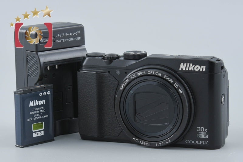中古】Nikon ニコン COOLPIX S9900 ブラック コンパクトデジタルカメラ
