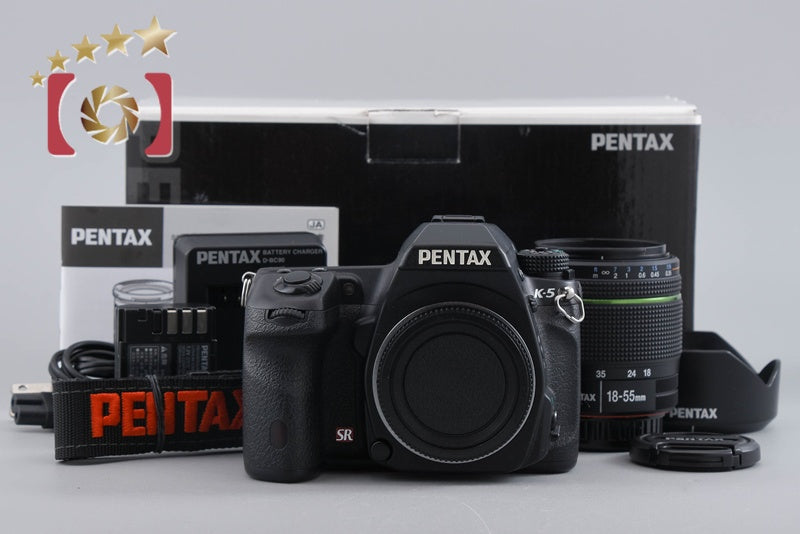 中古】PENTAX ペンタックス K-5 ブラック 18-55 WR レンズキット 元箱