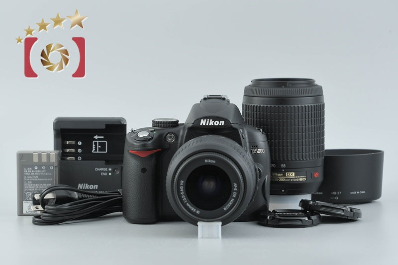 中古】Nikon ニコン D5000 ダブルズームレンズキット シャッター回数