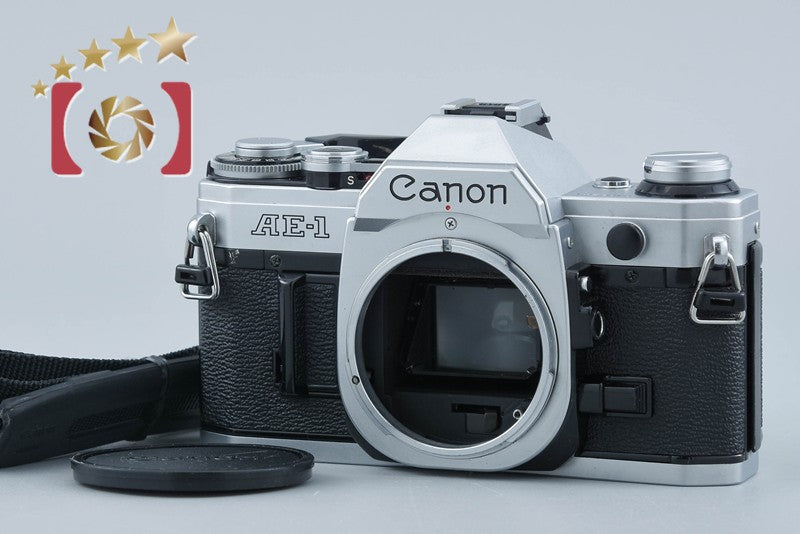 【良品】Canon AE-1 シルバー フィルムカメラ ボディ #2848777 中古】Canon キヤノン AE-1 シルバー フィルム一眼レフカメラ – Five