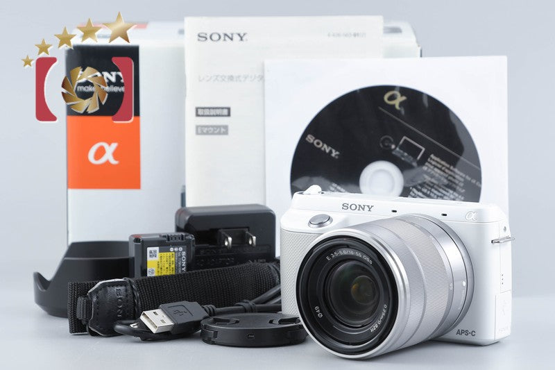 中古】SONY ソニー α NEX-F3 ズームレンズキット ホワイト シャッター