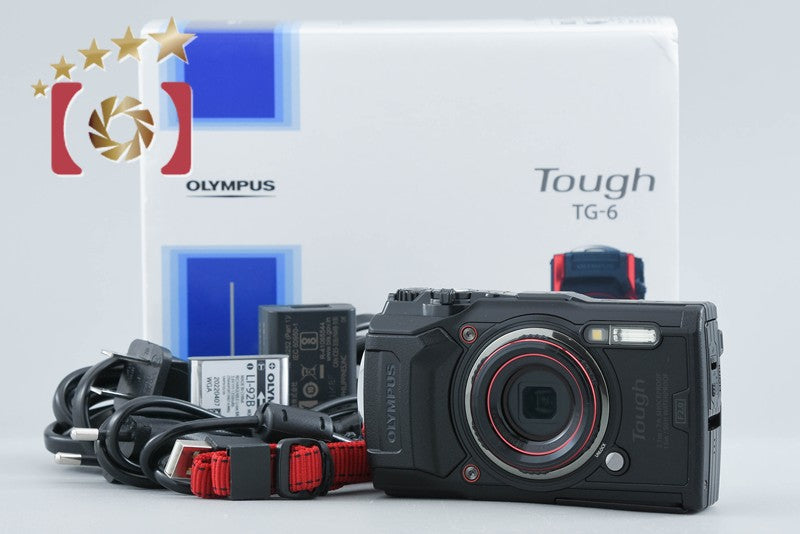 中古】OLYMPUS オリンパス TOUGH TG-6 ブラック コンパクトデジタル