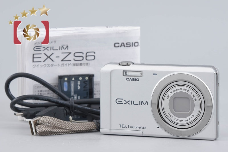 中古】CASIO カシオ EXILIM EX-ZS6 シルバー コンパクトデジタルカメラ