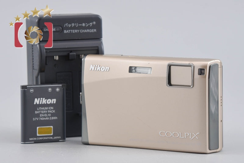 中古】Nikon ニコン COOLPIX S60 リッチゴールド コンパクトデジタル
