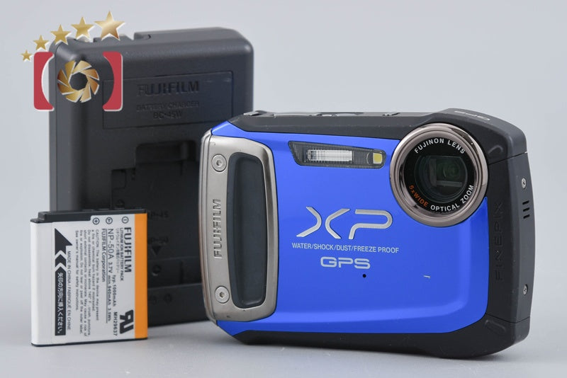 中古】FUJIFILM 富士フイルム FINEPIX XP150 ブルー コンパクト