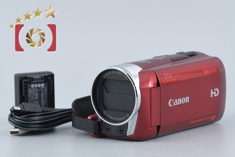中古】Canon キヤノン iVIS HF R31 レッド ビデオカメラ – Five Star