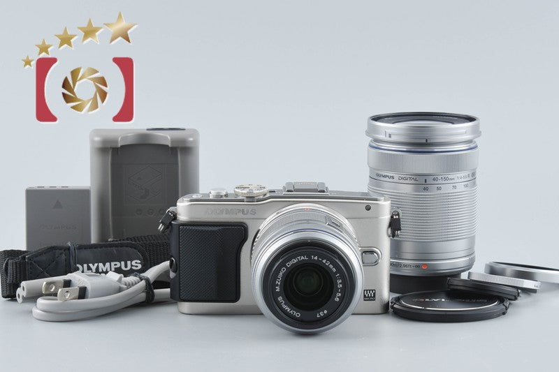 中古】OLYMPUS オリンパス PEN Lite E-PL5 ダブルズームレンズキット