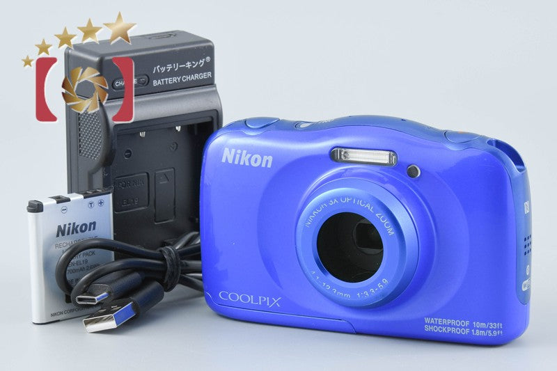 中古】Nikon ニコン COOLPIX W100 ブルー コンパクトデジタルカメラ