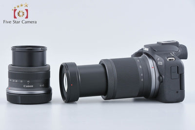 【中古】Canon キヤノン EOS R50 ダブルズームキット ブラック シャッター回数僅少