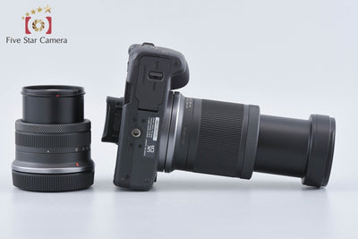 【中古】Canon キヤノン EOS R50 ダブルズームキット ブラック シャッター回数僅少