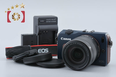 [Used] Canon EOS M EF-M 18-55 IS STM Lens Kit Bay Blue
