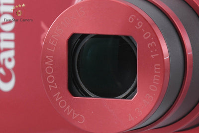 [Used] Canon IXY 190 Red Compact Digital Camera