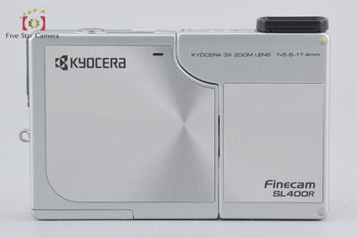 [Used] Kyocera Finecam SL400R Silver Compact Digital Camera with Original Box