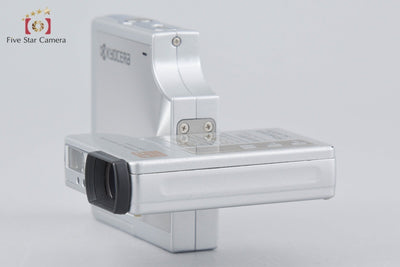 [Used] Kyocera Finecam SL400R Silver Compact Digital Camera with Original Box