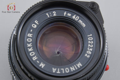 [Used] MINOLTA M-ROKKOR-QF 40mm f/2