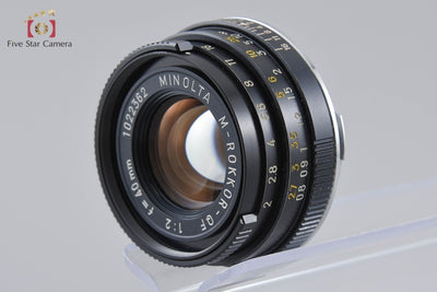 [Used] MINOLTA M-ROKKOR-QF 40mm f/2