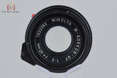 [Used] MINOLTA M-ROKKOR-QF 40mm f/2