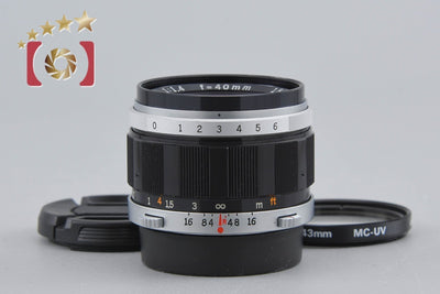 [Used] OLYMPUS Olympus G.ZUIKO AUTO-S 40mm f/1.4 PEN F Mount