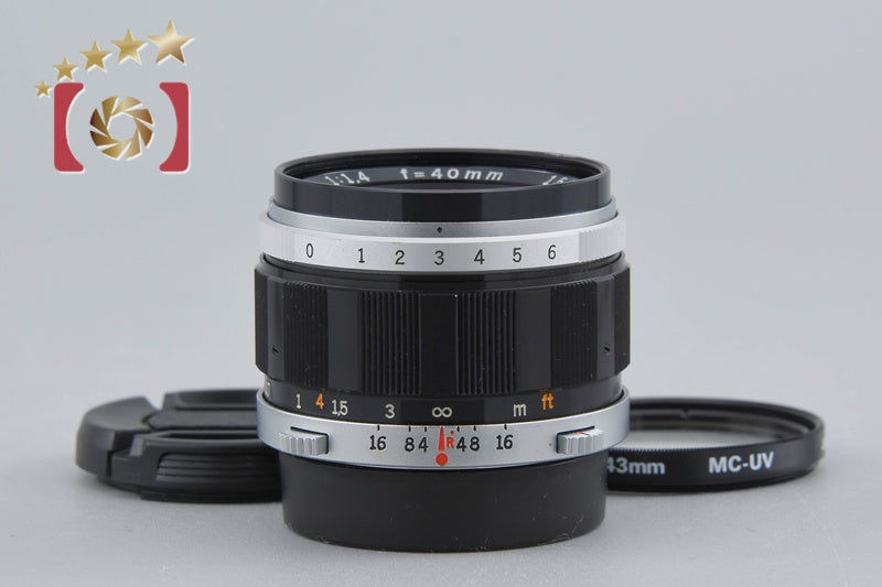 【中古】OLYMPUS オリンパス G.ZUIKO AUTO-S 40mm f/1.4 PEN Fマウント