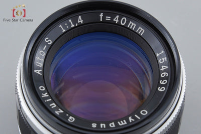 [Used] OLYMPUS Olympus G.ZUIKO AUTO-S 40mm f/1.4 PEN F Mount