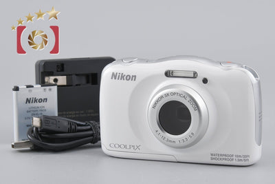 [Used] Nikon Coolpix S33 White Compact Digital Camera