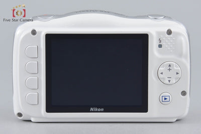 [Used] Nikon Coolpix S33 White Compact Digital Camera