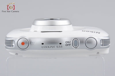 [Used] Nikon Coolpix S33 White Compact Digital Camera
