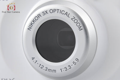 [Used] Nikon Coolpix S33 White Compact Digital Camera